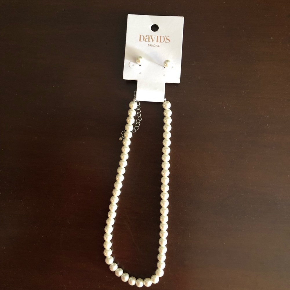 Pearl Necklace and earring set